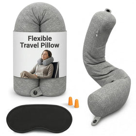 Point2Points Twist neck pillow with bendable design offers personalized support on long trips