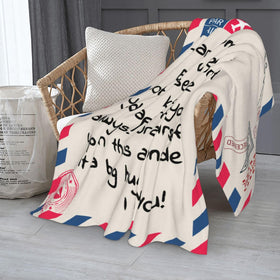 Poitvd mom blanket soft flannel finish highlighting plush warmth and comfort