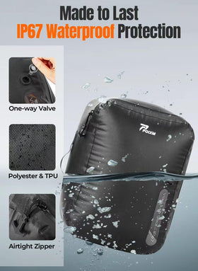POIXM compact design saves space in backpacks and suitcases.