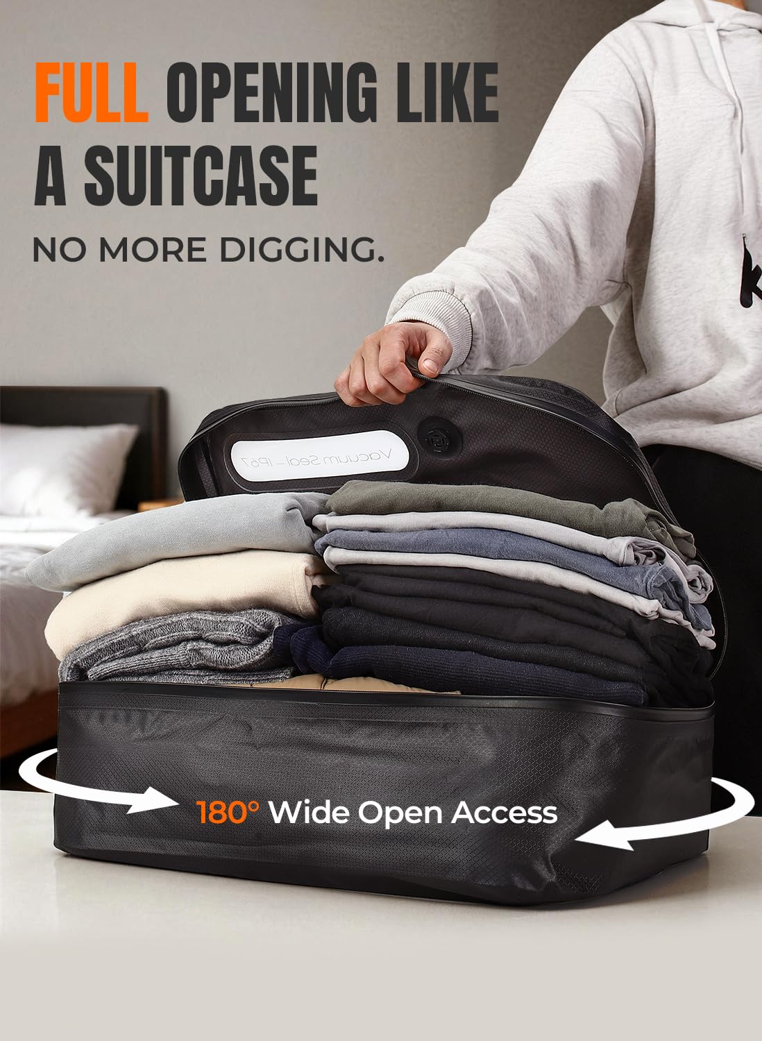 POIXM erasable marker lets you label bags for quick organization.