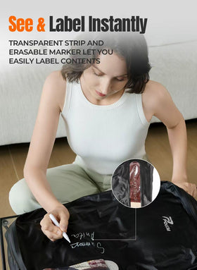 POIXM bags ideal for travel and home storage of seasonal clothes.