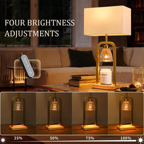 PoKat Gold Warmer shows three bulbs for ambient light and fragrance