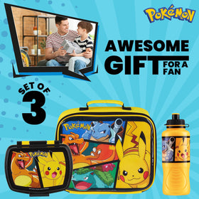 Pokemon leakproof water bottle in yellow helps avoid spills during outings.