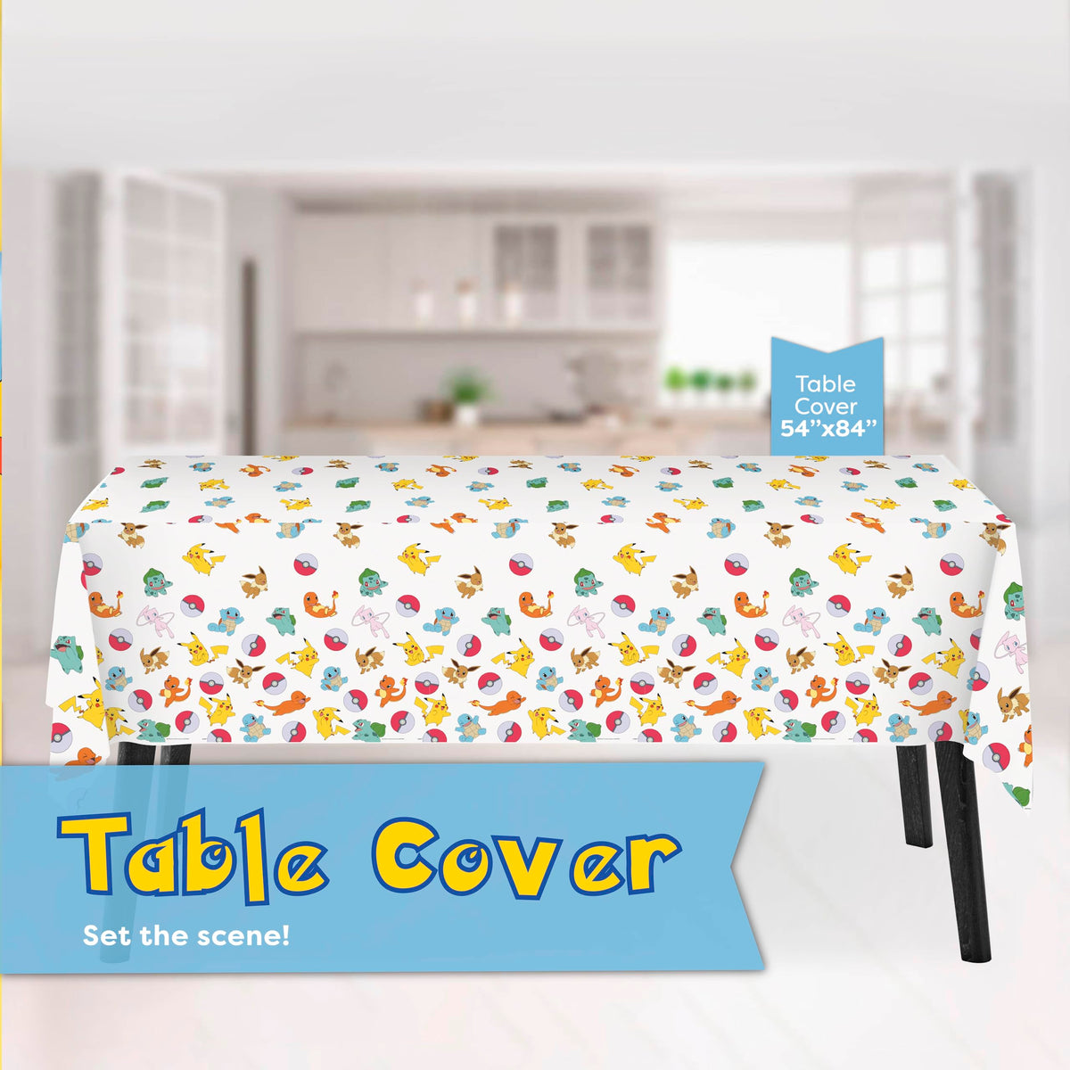 Pokemon napkins six-and-a-half inches absorbent for quick spills and fuss-free cleanup.