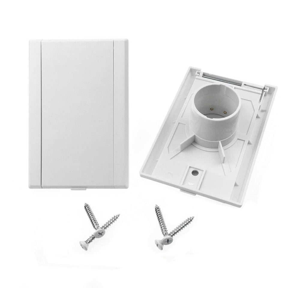 Pokin central vacuum inlet valve cover white with full door for clean access.