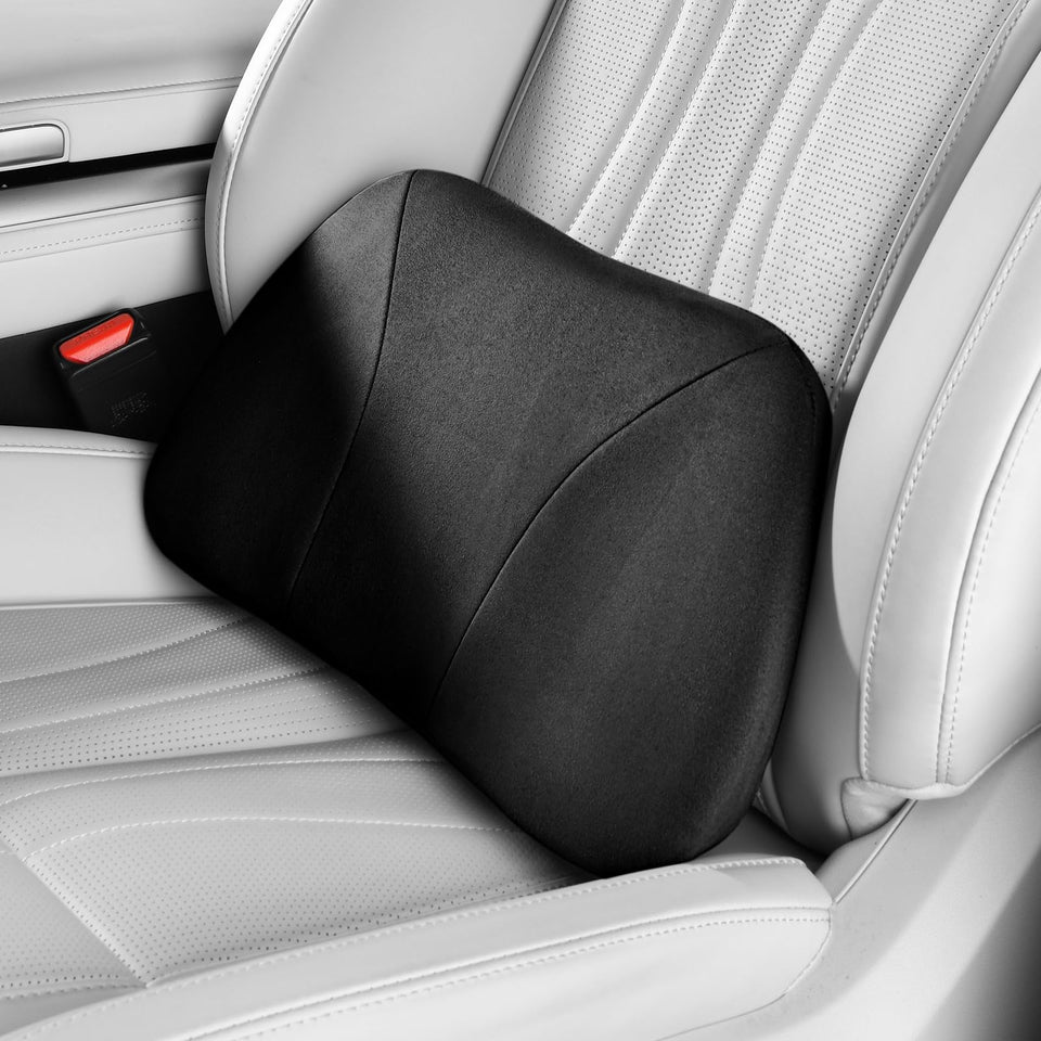 POKSRI lumbar support pillow memory foam for ergonomic comfort