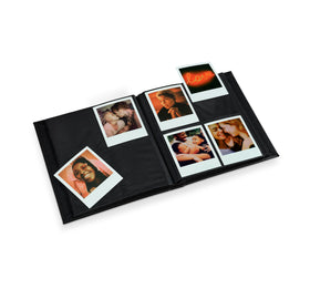 Polaroid Photo Album Black protective coating guards against fingerprints.
