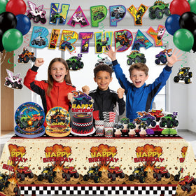 Polinook monster truck balloons brighten indoor or outdoor parties