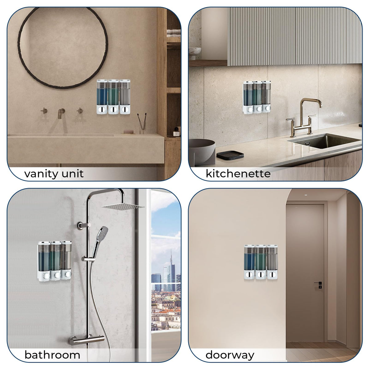 Pollock lockable top design helps keep liquids organized.