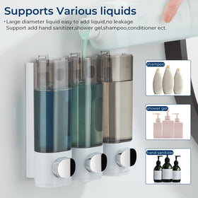 Pollock wall-mounted dispenser made of durable ABS with lockable chamber.