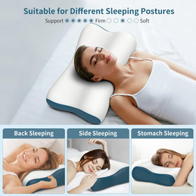 Polovo memory foam pillow with CertiPUR-US and OEKO-TEX certified materials.