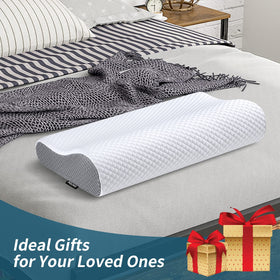 Polovo gift-ready contour pillow presents a practical sleep upgrade for loved ones.