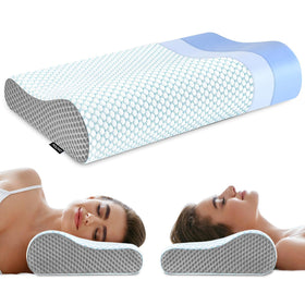 Polovo memory foam neck pillow demonstrates cloud-like comfort with slow rebound support.