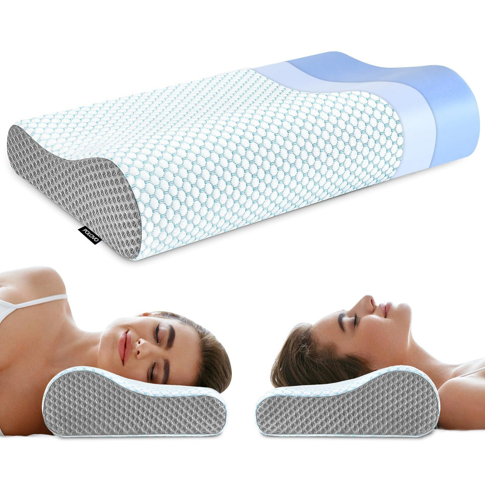 Polovo memory foam neck pillow demonstrates cloud-like comfort with slow rebound support.