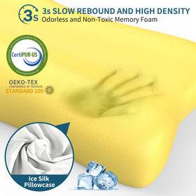 Polovo ergonomic neck pillow ideal for side sleepers seeking neck support.
