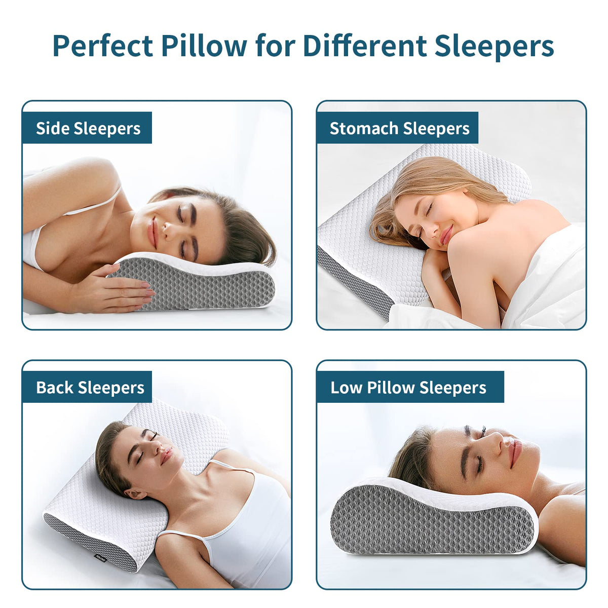 Polovo slow rebound memory foam returns to shape within seconds for stable support.
