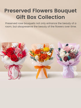 Polylove anniversary ready gift idea with preserved roses for lasting sentiment.