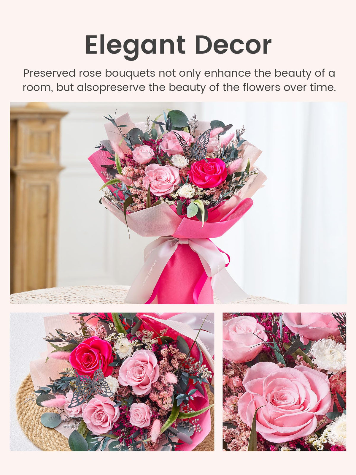 Polylove elegant home decor centerpiece, timeless beauty for modern interiors.