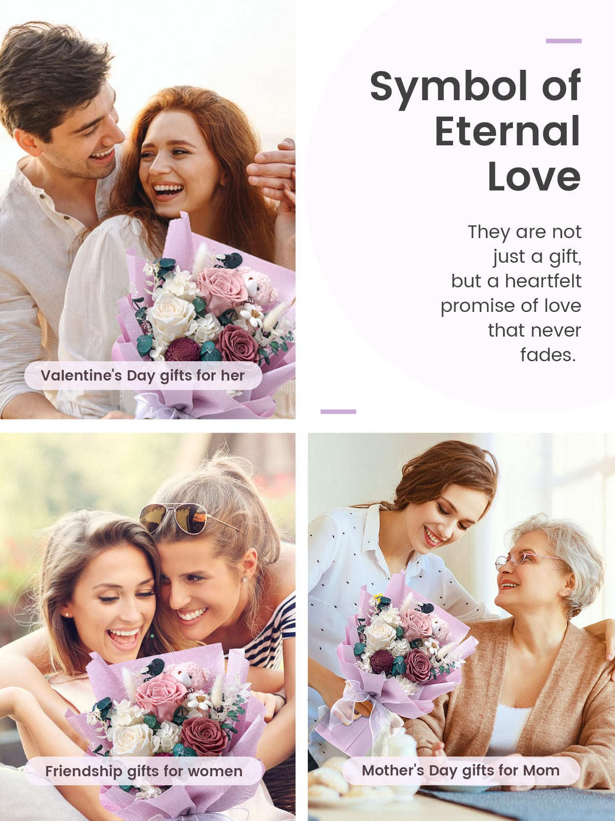 Polylove Forever Flower Bouquet offers zero-maintenance beauty without watering or sunlight