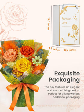 Polylove preserved roses handmade box presentation ready to gift