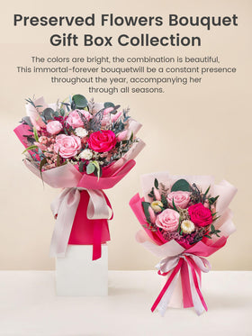 Polylove zero-maintenance roses with no watering needed, allergy-friendly preserved bouquet.