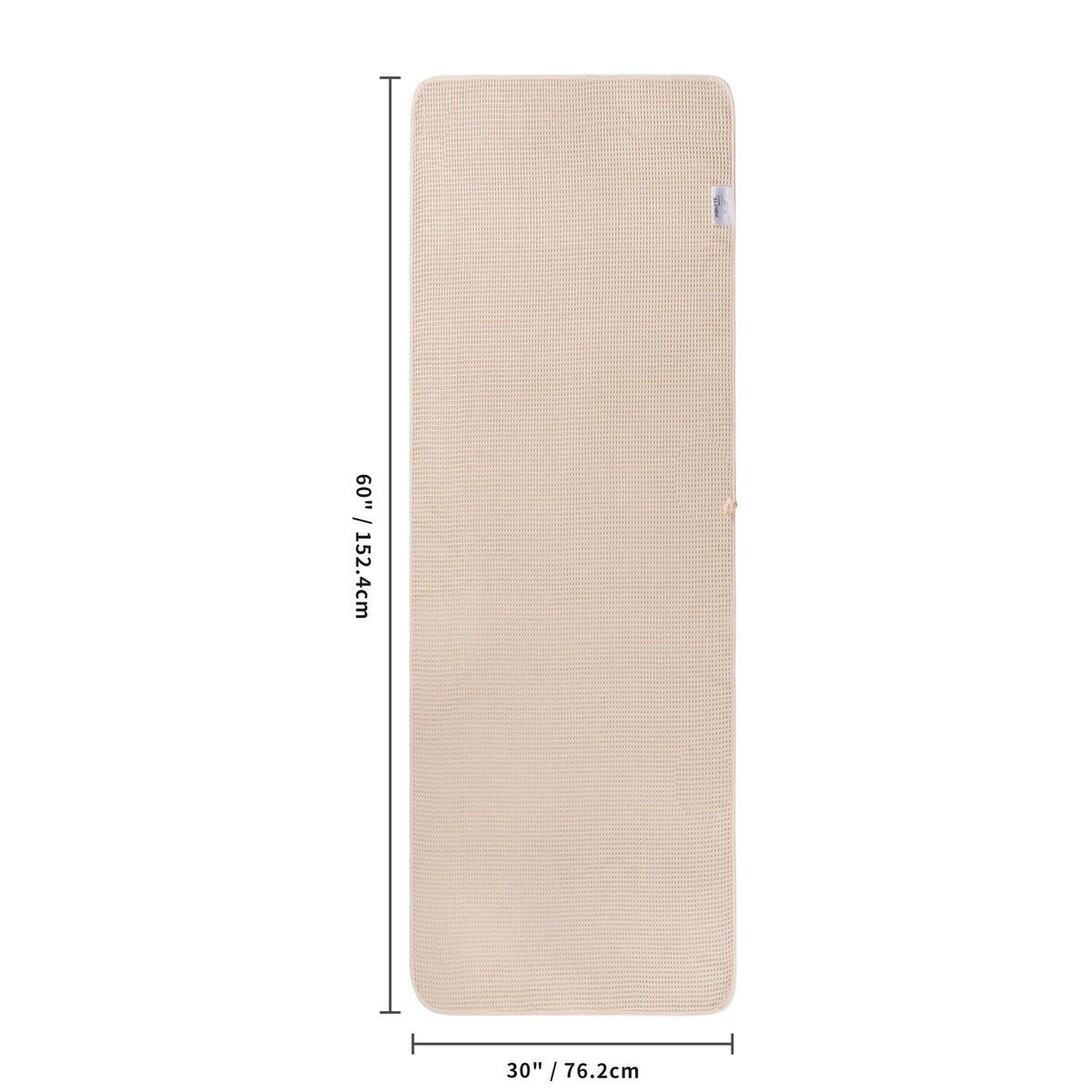 POLYTE lint-free waffle towel performing clean, low-debris drying in a towel set.