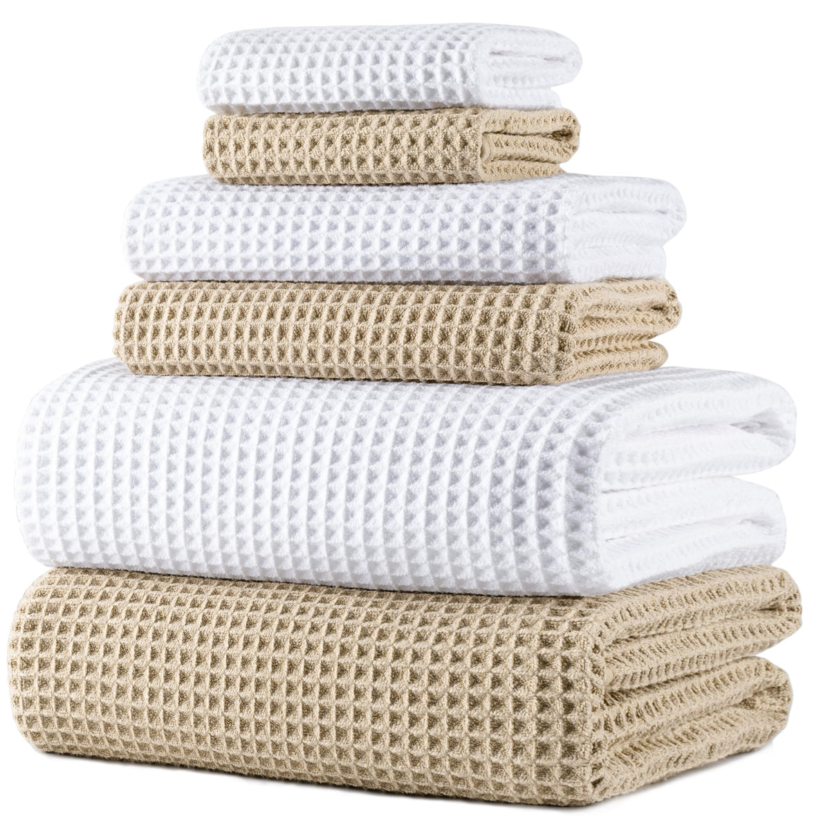 POLYTE 430gsm microfiber bath towel set for quick, plush drying at home.