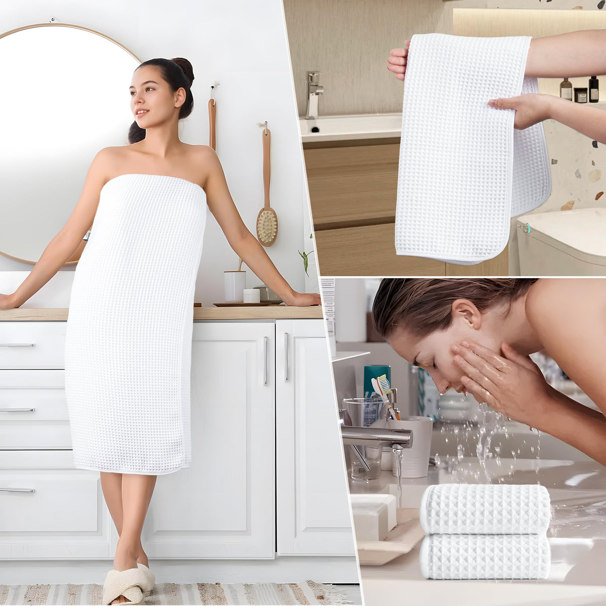 POLYTE deluxe-weight towel 400gsm, sturdy yet soft daily use.