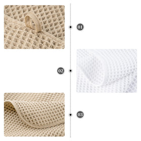 POLYTE deluxe towels are versatile for bathroom, kitchen, and travel.