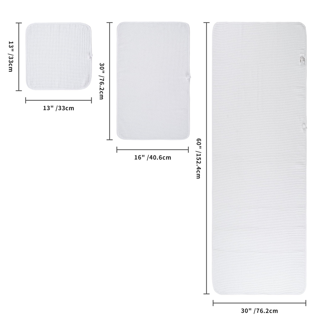 POLYTE waffle hand towel 16x30, plush and highly absorbent.