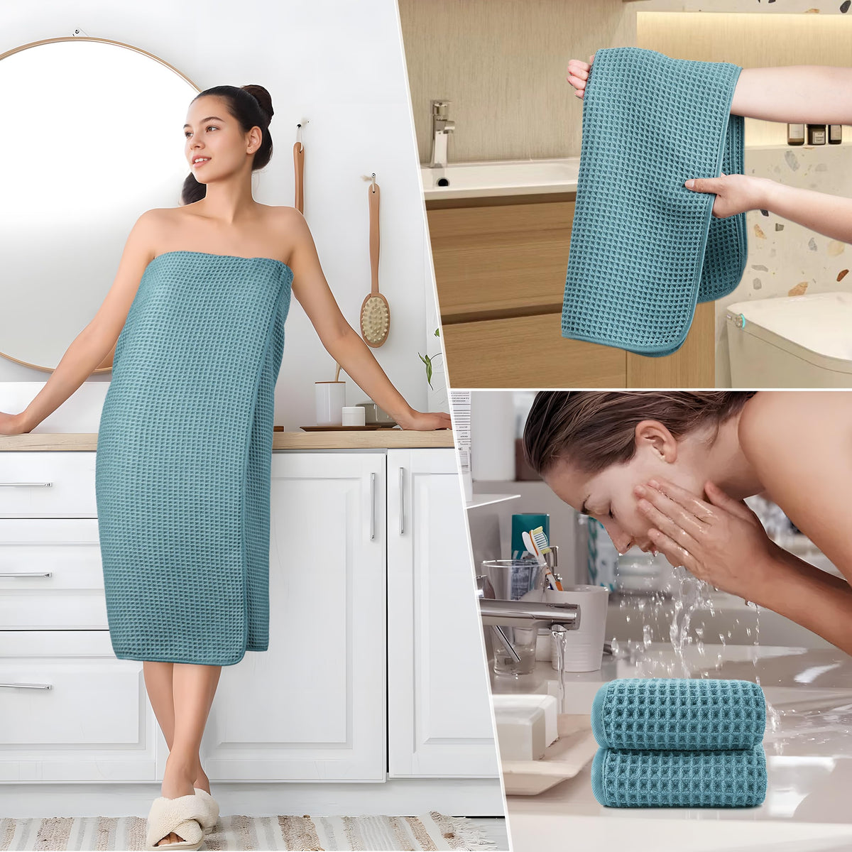 POLYTE towel hanging loop for easy drying and odor prevention.