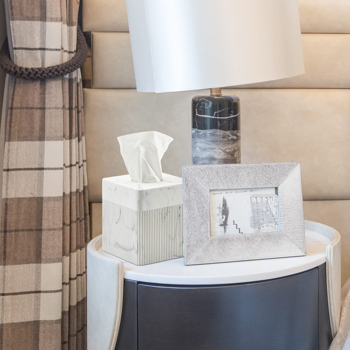 Polytree desk and counter usage keeps spaces tidy and accessible