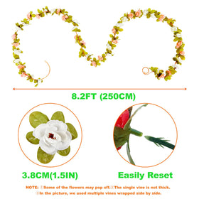 PONKING long 66 ft rose vine when multiple vines are joined