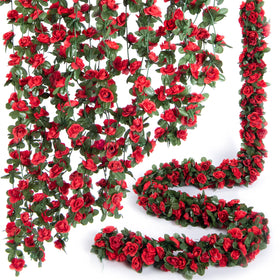 PONKING 8-pcs rose garland for versatile wedding and home decor