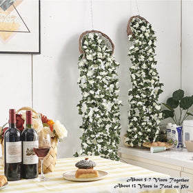 Ponking green leaves detail emphasizes realistic texture for natural-looking decor.