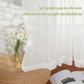 PONY DANCE diffused light through semi-sheer fabric creates inviting ambience.