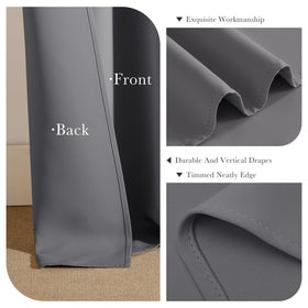 PONY DANCE privacy-protection curtains in grey for living areas.