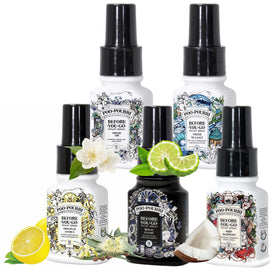 Poo-Pourri Fresh Sea Salt bottle with bergamot and eucalyptus to trap odors