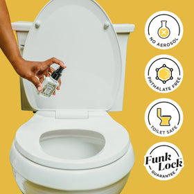 Poo-Pourri Original Citrus barrier-water keeps smells under the surface.