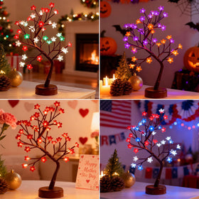 Pooqla adjustable branches tree allowing customizable flower silhouette.