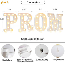 Pooqla PROM warm glow LED lights add cozy ambiance to any event