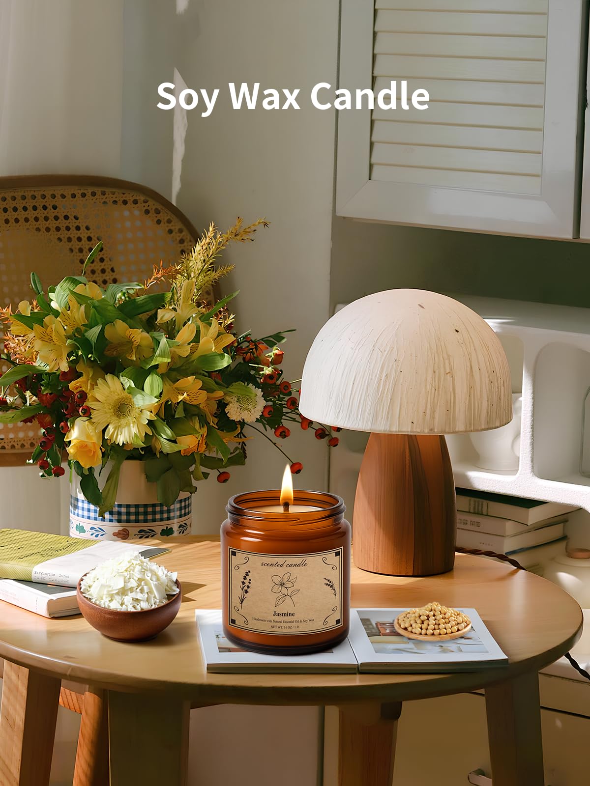 POOTES jasmine aroma close-up promotes relaxing spa-like atmosphere