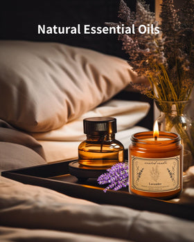POOTES soy wax candle with 100-hour burn for long-lasting fragrance.