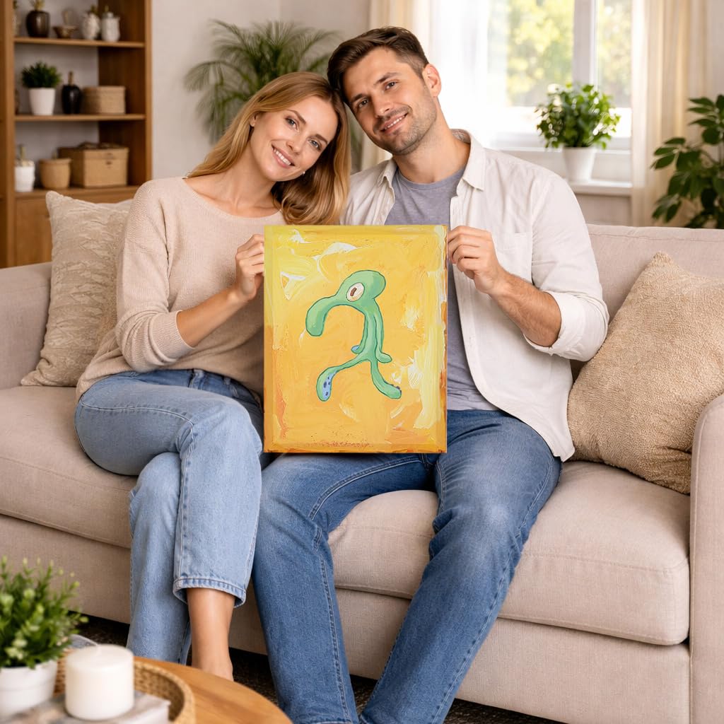Gift-ready SpongeBob Bold and Brash canvas art for fans