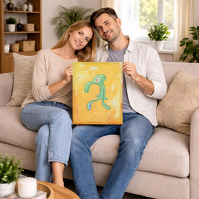 Gift-ready SpongeBob Bold and Brash canvas art for fans