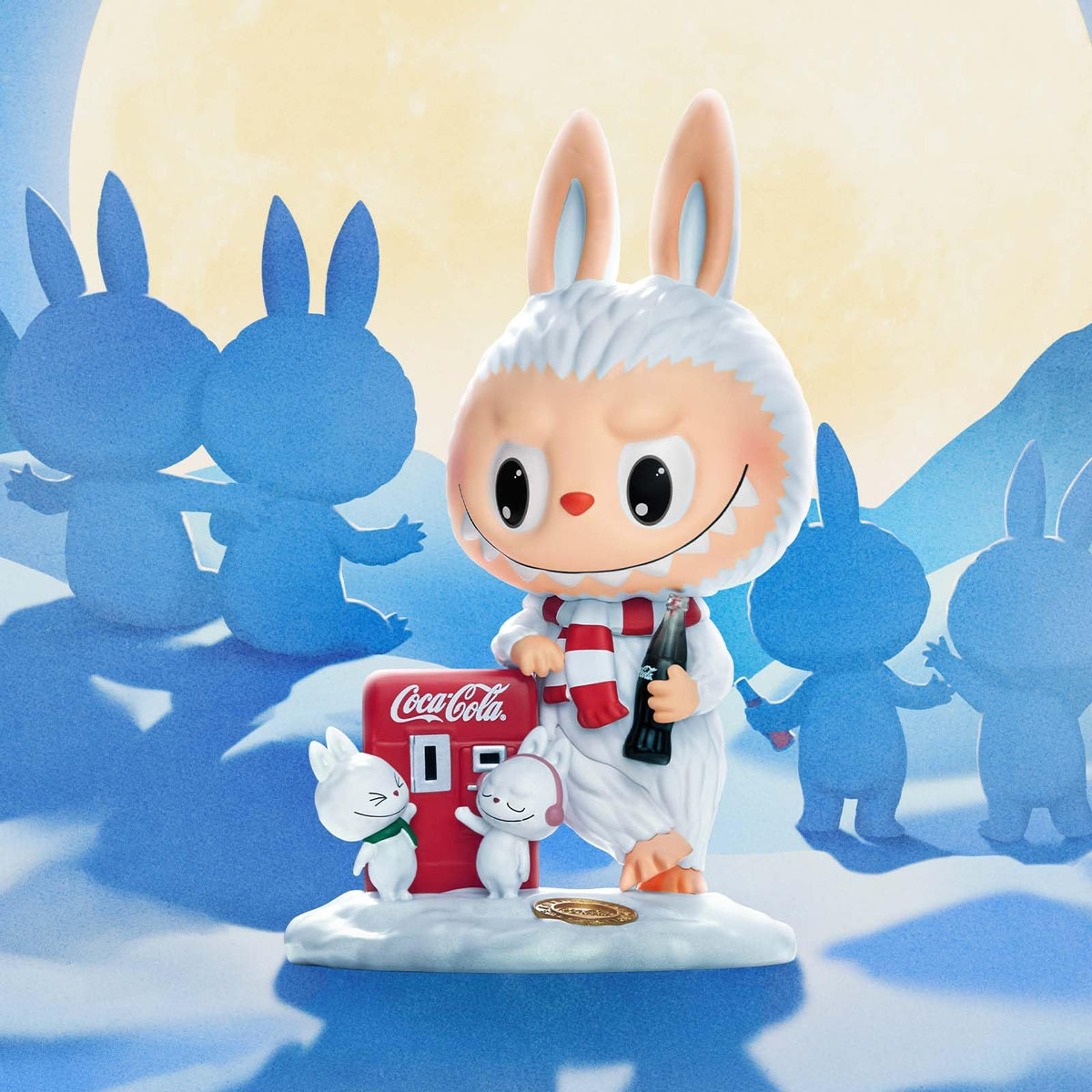POP MART The Monsters Coca-Cola Series PVC materials ensure a durable collectible toy.