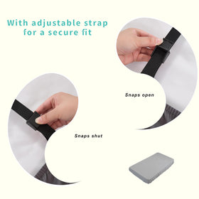 Popfavor light grey sheet offers easy-care machine washability