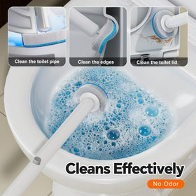 POPMOP toilet brush holder shown with slim, space-saving design.