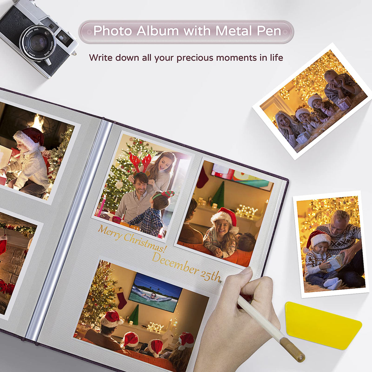 Popotop acid-free pages help protect photos from aging and discoloration.