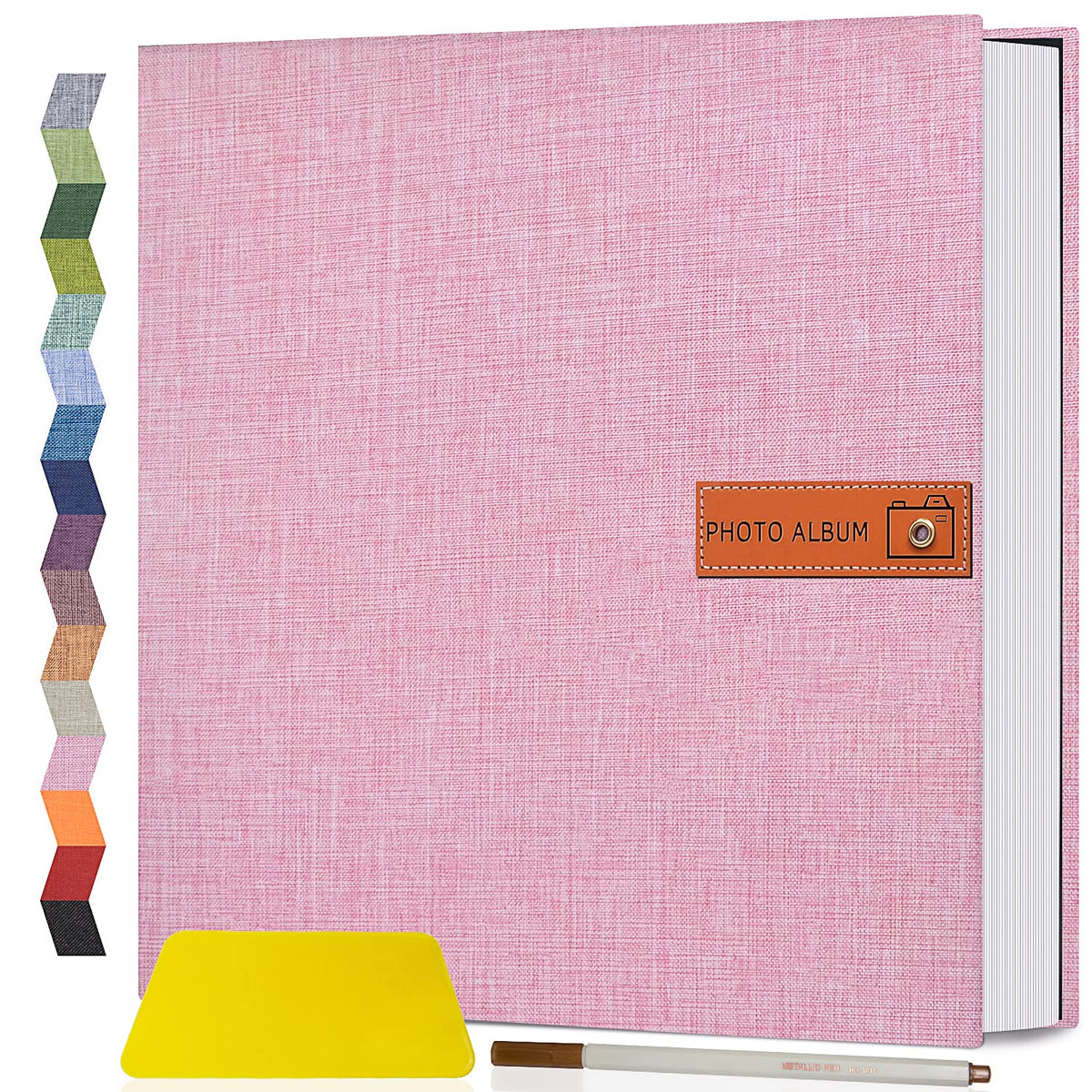 Popotop large album with linen cover offers elegant protection for memories.